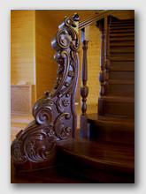 деревянная лестница Никульское. Установлена в районе города Мытищи
